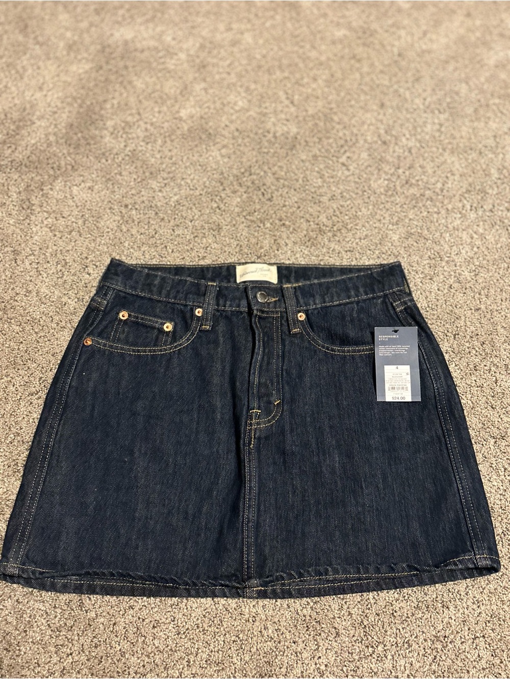 Universal Thread Dark Blue Denim Skirt
